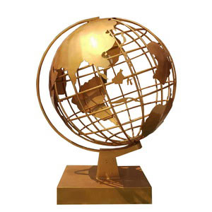 big globe sculpture